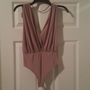 Mikey & Joey mauve body suit